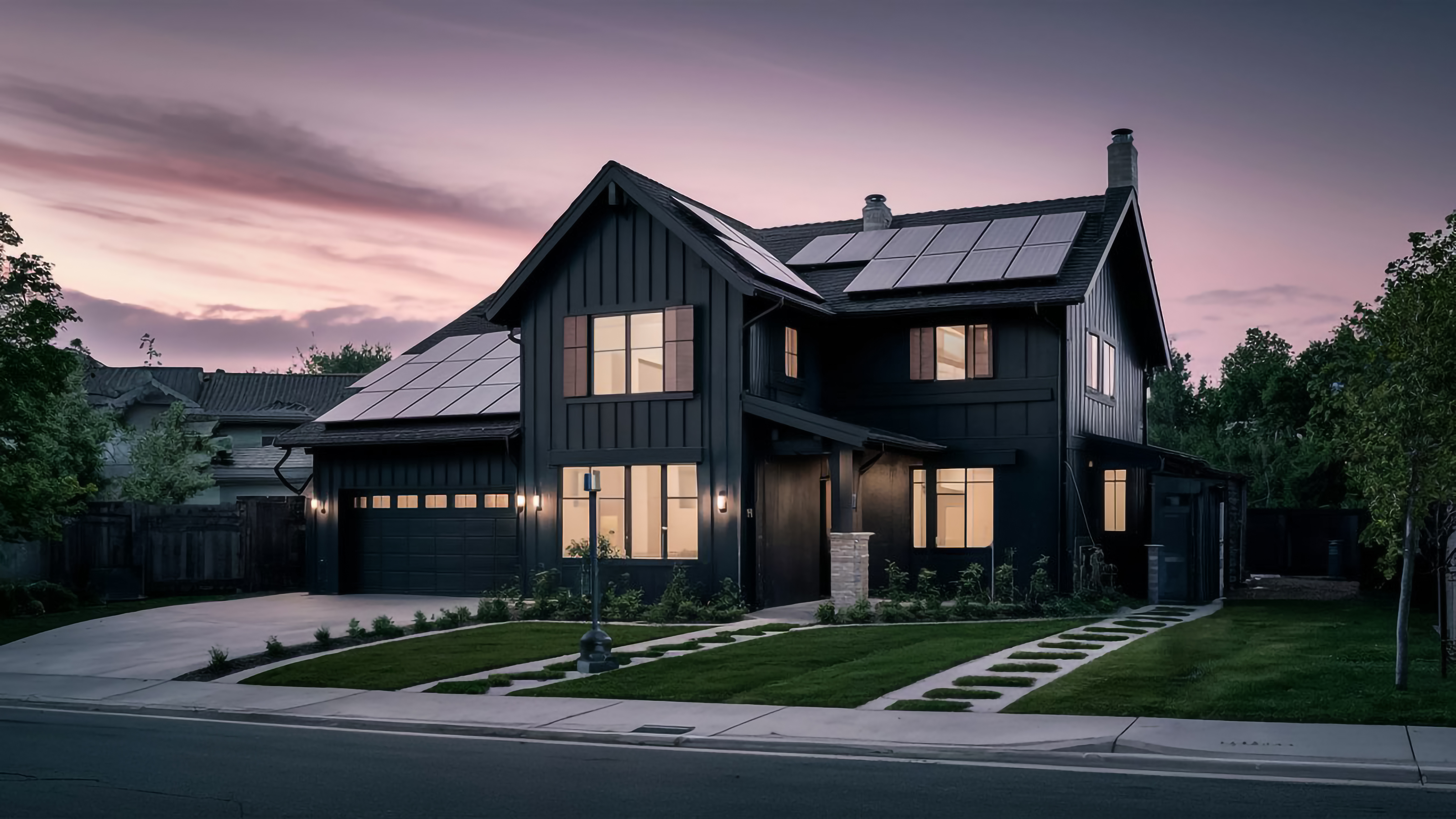 Solar panels on a healthy, well-maintained tile roof